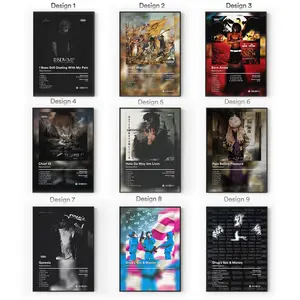 [Sale Up To 40%] Babystaydown Album Posters, Underground Trap Rap Wall Art, Dark Hip Hop Aesthetic Decor, Modern Album Artwork, Music Room Decor, Gift for Rap Fans