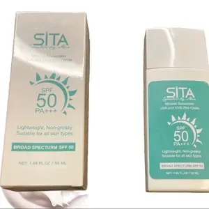 SITA Mineral Sunscreen SPF 50 PA+++ - Lightweight Non-greasy Broad Spectrum Protection for All Skin Types 50 ML Skin Care Essential