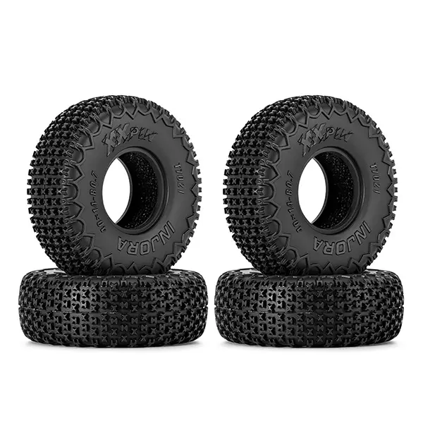 INJORA 40*14mm 0.7" XHX Pin Tires for 1/30 Axial SCX30 Upgrades, S5 Compound(T7021)
