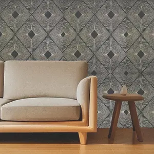 Geometric Pattern Wallpaper, 1 Count Waterproof Self-adhesive Wall Sticker, Removable Wall Decal, Decorative Sticker for Home Living Room Bedroom Kitchen Dormitory