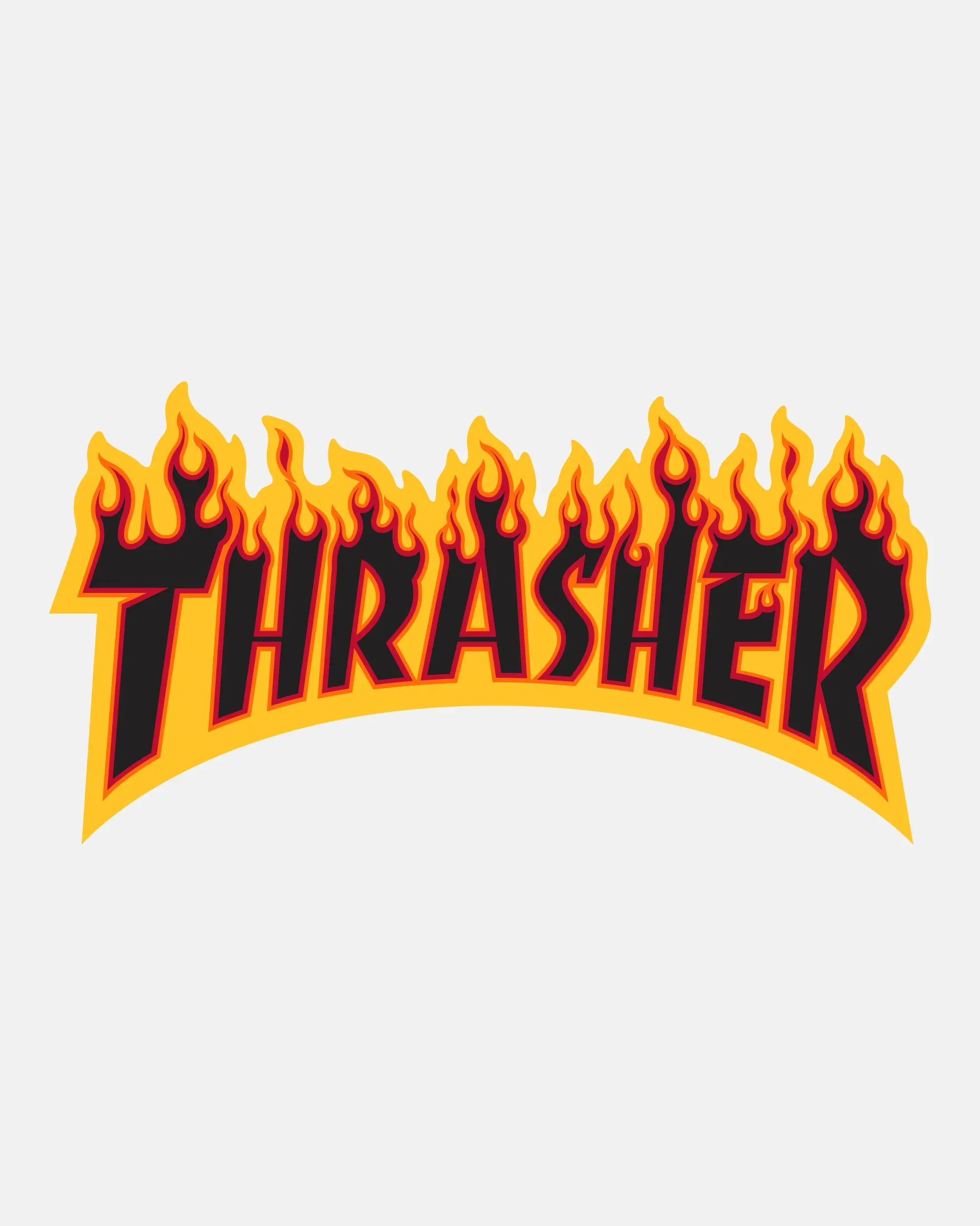 FLAME - STICKER - BLACK