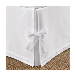 Laura Ashley Solid White Queen Tailored Bedskirt