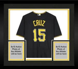 Framed Oneil Cruz Pittsburgh Pirates Autographed Black Nike Replica Jersey - Fanatics Authentic Certified