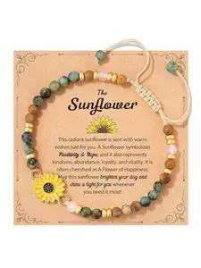 Tarsus Sunflower Gifts for Women – Symbol of Positivity, Strength & Love, Gift for Birthday, Christmas, or Thank You Occasion, Sunshine Sunflower Bracelet for Friends Coworkers Daughter... Gift Jewelry