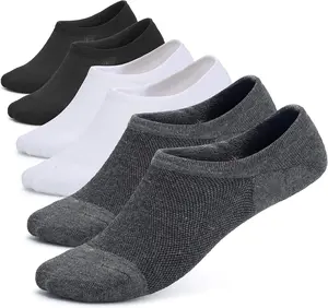 Leotruny Women’S 6 Pairs Bamboo Mesh Design Low Cut Non Slip No Show Socks