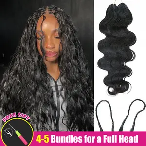 ISEE HAIR Body Wave Crochet Human Hair for Boho Braids Miracle Knots Vacation Hair Ready Pre-Separated 50g/Pack Knotless Time Saving Design Summer Vibe Lightweight #ISEECrochetNewArrivals #SummerVibes