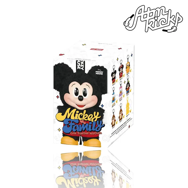 Pop Mart Disney Mickey Family Together Series Cute High-Quality Plush Figure Keychain - Vibrant Limited-Edition Collectible for Collectors, Single Unit Accessory for Backpacks/Keys Display/Carry, Brand New Unopened Birthday Gift, 100% Authentic