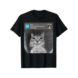 100% Cotton Summer T Shirts Is Motion At Your Front Door Funny Meme T Shirtst Patricks Day Easter Gift Top Black -1 T-Shirt For Men and Women