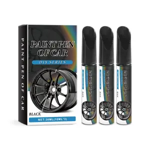 Black Wheel Scratch Repair Pen-Wheel Repair Kit Curb Rash for Alloy, Enamel, Metal, Universal Black Automotive Touch Up Paint Pen , Rim Paint For Car Wheel Scratch Remover