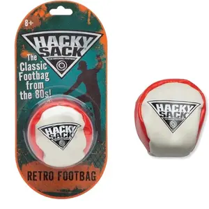 (1) Retro Hacky Sack Footbag, Unisex outdoor Tactile Stress Relief Fidgeting Toy, Viral Skill Game for Stress Toys Enthusiasts