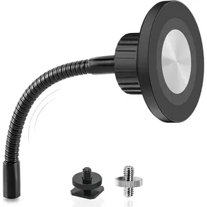 Ring Light Phone Holder Attachment,   Phone Holder for Ring Light and Tripod Stand, Flexible Cell Phones Tripod Mount Adapter for MagSafe  16 15 14 13 12 Series and Android Phones