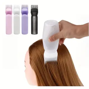 2pcs Hair Color Applicator Bottle with Comb Attachment, Salon Grade Hair Dye Brush Bottle for for Mess-Free & Even Color Application, Hair Styling Tools for Home Use, Hair Dye Comb Bottle