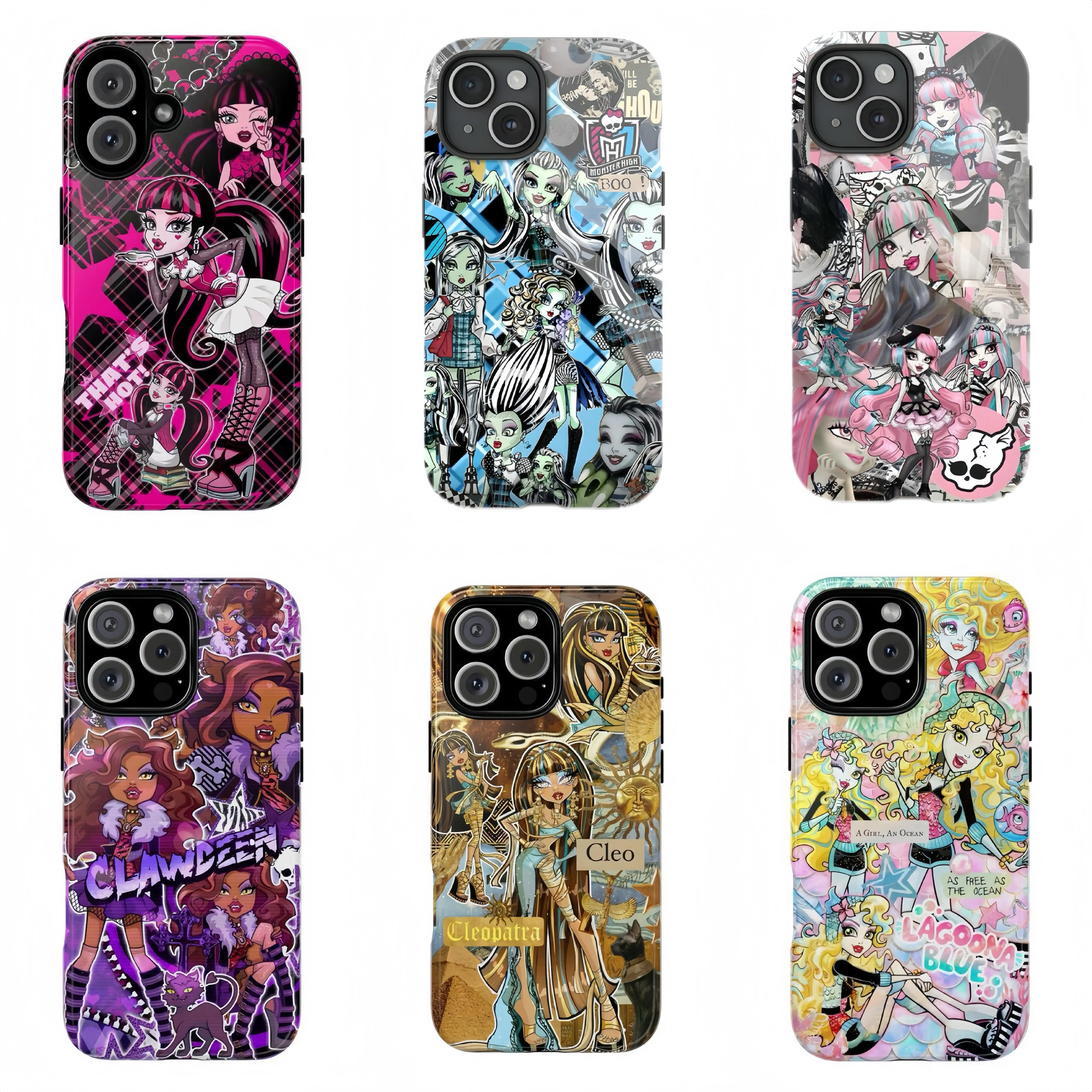 Monste3- High Collage Phone Case|Cartoon Tough Phone Case|Compatible with iPhone 17-11 and for Samsung S22-25|Gift for Fans Her Him Plastic