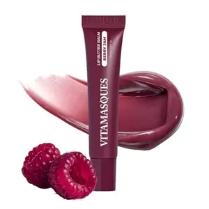 Vitamasques Lip Butter Balm - Berry Jam, Korean Lip Balm - Peptide Lip Treatment - Lips Balm Hydrating - Light Tinted Lips balm - Made in Korea - 0.33 fl.oz