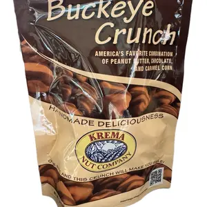 Buckeye Crunch - America's Favorite Combination of Peanut Butter, Chocolate, and Caramel Corn Snack - Crunchy