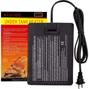 Reptile Heating Pad - Hermit Crab Heater Heat Mat for Reptiles Snake Lizard Terrarium 8 Watt