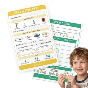 Tiny Expressions Playtime Notepads for Kids - 3.15" x 5.12" Imaginative Role Play Notepads with 40 Tear-Off Pages for Preschool Kindergarten & Homeschooling