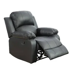 Modular PU Leather Unit Sofa with Ottomans - 1-Piece Faux Leather Living Room Couch for Small Apartments, Dorms