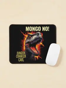 Mongo No Dungeon Crawler Carl Mouse Pad, Funny LitRPG Fantasy Gaming Desk Mat, Bookish Gamer Desk Decor Gift for Dungeon Crawler Fans