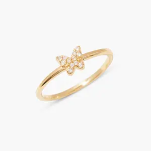 Adeline Butterfly Gold Vermeil Ring