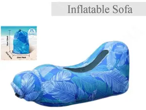 New Inflatable Recliner Chair Shenzhen Factory Amazon Cross-Border Outdoor Inflatable Sofa Outdoor Lazy Inflatable Bed Camping