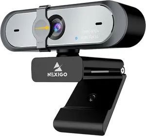 NexiGo N660P 1080P 60FPS Webcam with Software Control, Dual Microphone & Cover, Autofocus, HD USB Computer Web Camera