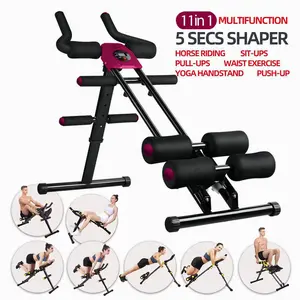 11 In 1 AB Workout Equipment, Home Gym Ab Machine for Abdominal Exercise and Core Strength Training, Multi-function Pull-up Horse Riding Waist Trainer, Ab Exerciser For Stomach Workout, Adjustable Gym Equipment, Portable Foldable, Father's Day Gift