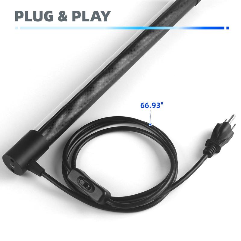 Barrina T10 Vertical Standing LED Black Lights, 14W, 385-400nm, 1FT, and On/Off Switch, Perfect for Party