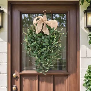 51cm Olive Green Water Drop Wall Hanging Decoration, Creative Realistic Soft Green Plant Hanging Ornament, Suitable for Bedroom Walls, Doors and Windows, Kitchen Decoration, Vase Matching, Table Centerpieces, Party Arrangements, Summer Decor, Farmhouse St