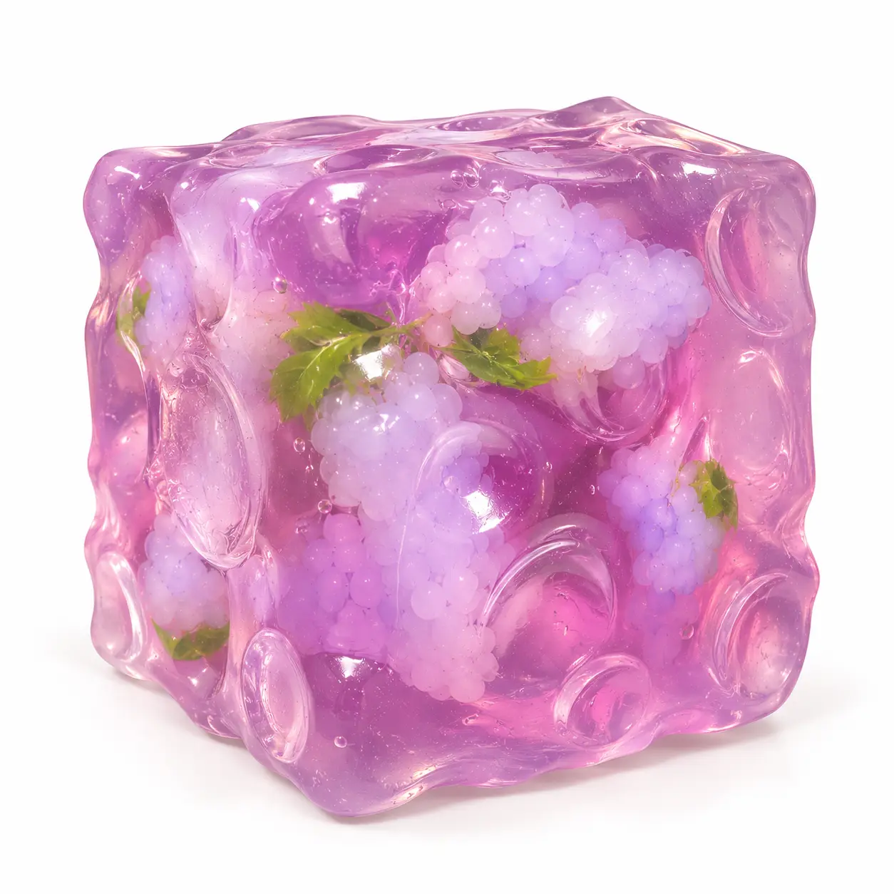 Squilo Jumbo Grape Cheese Cube Squishy - Non-Rebound Moldable Fruit Charms & Faseline Filling Sensory Squishies Fidget Toys for Stress Relief Squishy Slime stress relief toys