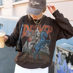 [SALE UP TO 50% + FREE SHIP] Denver Football Retro Sweatshirt, Vintage Broncos Crewneck, Classic Throwback Fan Apparel Shirt