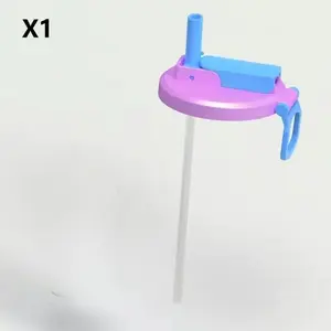 1Pcs Soda Can Lid and Silicone Straw Soda Can Lid Reusable Suitable for Canned Beverages Beer Juice 1Pcs with Straws NONE