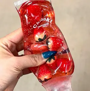 Chiboki Jam Squishy 4 Pack - Soft Squishy Sensory Toothpaste Tube Clear Gel Squeeze Fidget Sensory Toys No Mess ASMR