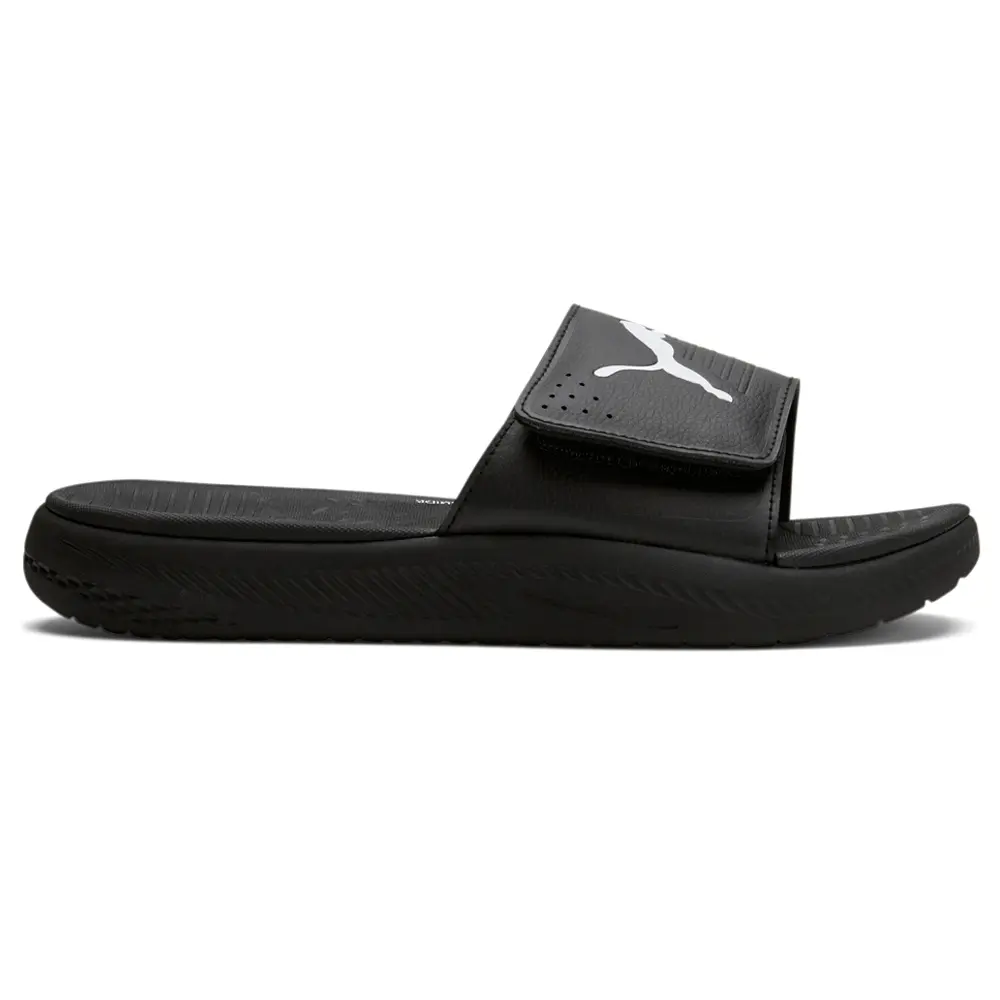 PUMA Mens Softride V Slide Casual Sandals Casual - Black PUMA Mens Softride V Slide Casual Sandals Casual - Black