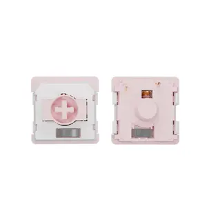 GATERON KS-33 Low Profile 2.0 Linear Switches, Strawberry Chocolate Variant 3-Pin Pre-lubed Switches for Slim Mechanical Keyboards