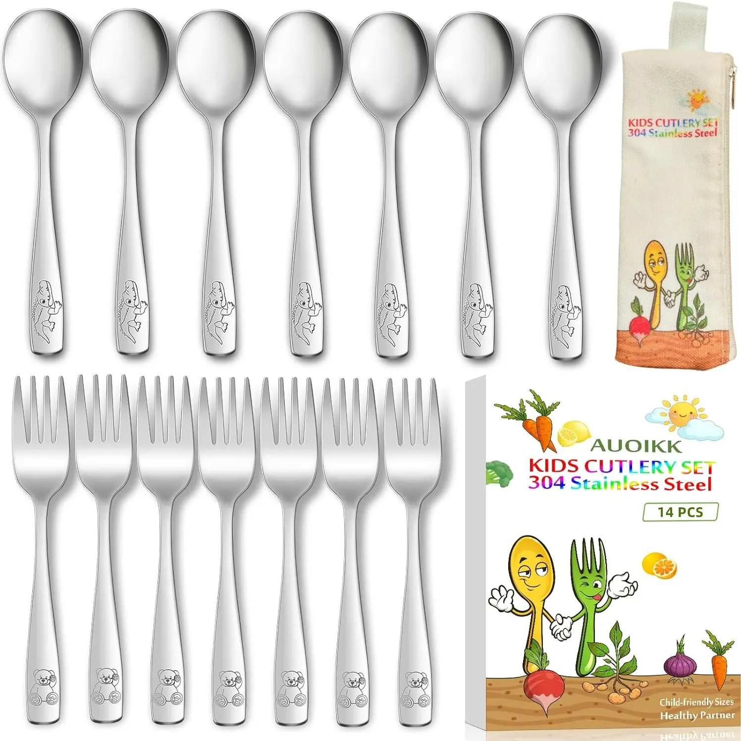 Stainless Steel 14-Piece