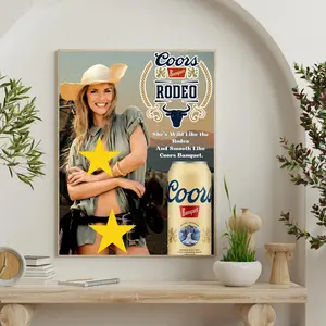 Vintage Retro Style Beer Poster Coors Banquet Classic 80S Art. No Frame