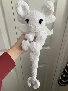 handmade crochet dragon plush snugglers