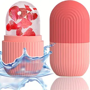 Soothing Ice Roller for Facial Therapy Rejuvenate De Puff Eyes Contour Skin Boost Glow Reusable Facial Massager Perfect for Daily Skincare Routine Ice Cube Roller Massager for Face Eyes and Neck Naturally Conditioning and Skin Care Silicone Multicolor