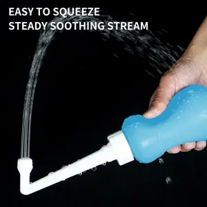 1pc/2pcs 360ML Peri Bottle for Postpartum & Perineal Care, Portable Travel Handheld Bidet Sprayer with multi-hole nozzle, gentle water spray for personal hygiene cleaning, Bidet with retractable design easy to carry for home, outdoor or travel use