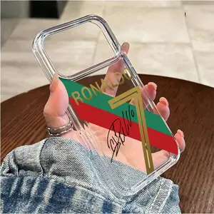 Ronaldo # 7 Signature Phone Case for iPhone 17 AIR 17 PRO 16 PRO15 PRO MAX 14 PLUS 13 PRO 12 11 PRO XS MAX X XR Plus andSamsung Galaxy S22 to Galaxy S25 PLUS Ultra Shockproof Protective Cover Full Protection Anti-Drop
