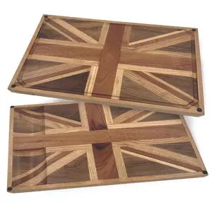 Cutting Board, 21x 13 x 1.5 inches, Solid Wood Chopping Board With Non-Slip Feet, Multipurpose Juice Groove Cutting Board with Back Plate Kitchen decor Organic Wood Edge Grain