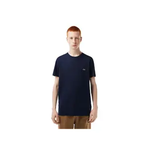 Men's Lacoste Casual Plain Embroidered Pima Cotton Crew Neck Jersey T-Shirt, Menswear Clothes