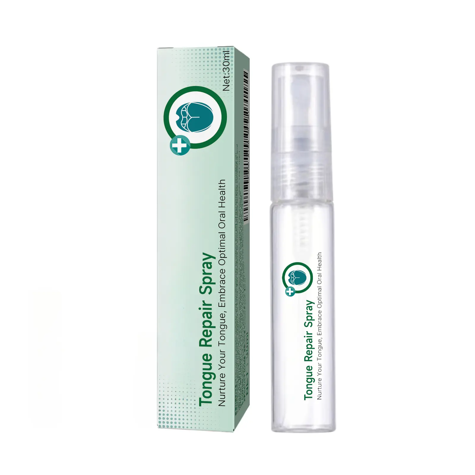 Tongue Repair Spray, Tongue Cleaner for Fresh Breath, Repair the white tongue coating to relieve dry, cracked, swelling oral care spray