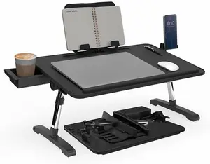 Limitless Totaldesk Portable Modern Workstation and Lap Desk with Adjustable Height & Tilt (Black) Limitless Innovations