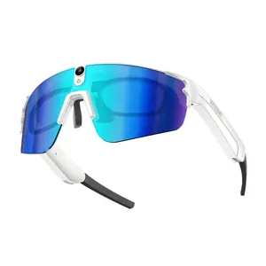 AI Smart Glasses, Multi-Functional Smart Cycling Goggles, 8MP HD Camera, WiFi Sync, AI Voice Control, Multilingual Translation, Outdoor Wearable Device, Camera Glasses，Video Recording, Take Photo, AI Object Recognition, Wireless Call, Music Playback
