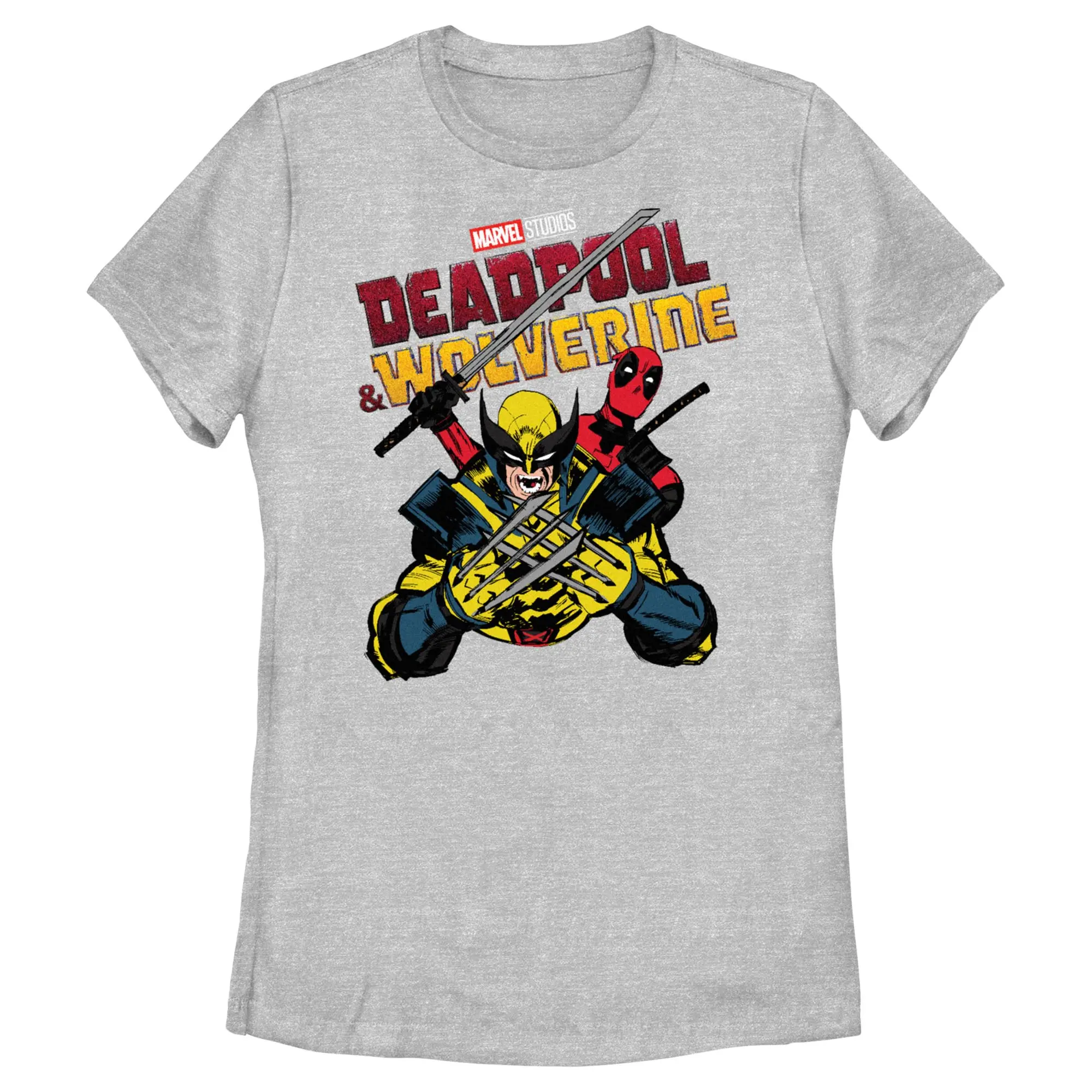 Women's Marvel: Deadpool & Wolverine Fighting Pose T-Shirt