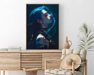 Arcane Jinx, Arcane Jinx Poster, Arcane Series, League of Legends Print, Arcane Jinx Wall Art, Arcane Video Game Poster, Arcane LOL Poster - No Frame