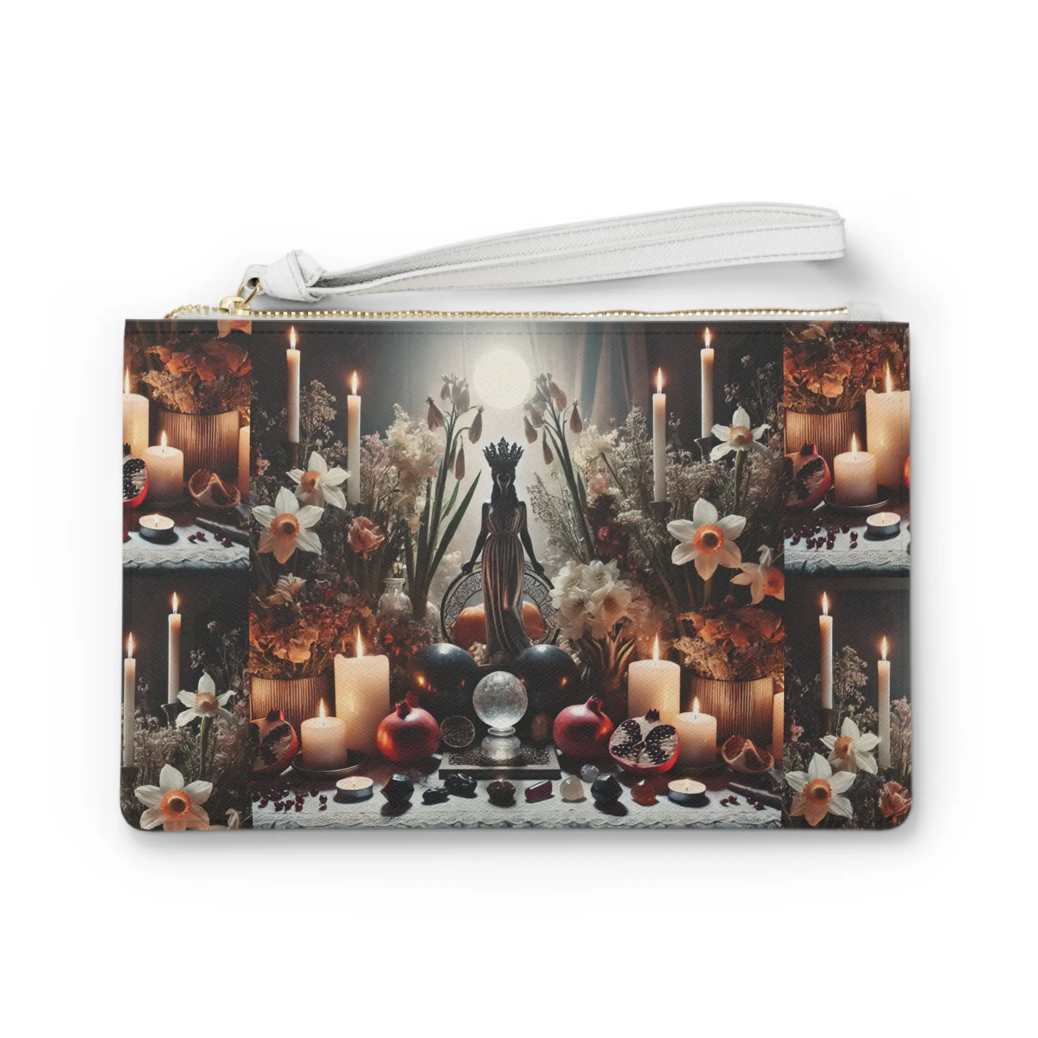 Mystical Candlelit Clutch Bag - Witchy Vibes, Evening Out Accessory, Boho Chic Bag, Gift for Her, Festival Fashion