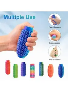 Spiky Sensory Fidget Keychain Toy for Adults, Mild Pressure Stimulation to Relieve Anxiety and Stress, Portable Pocket Size for Travel and Daily Use(Style-2)